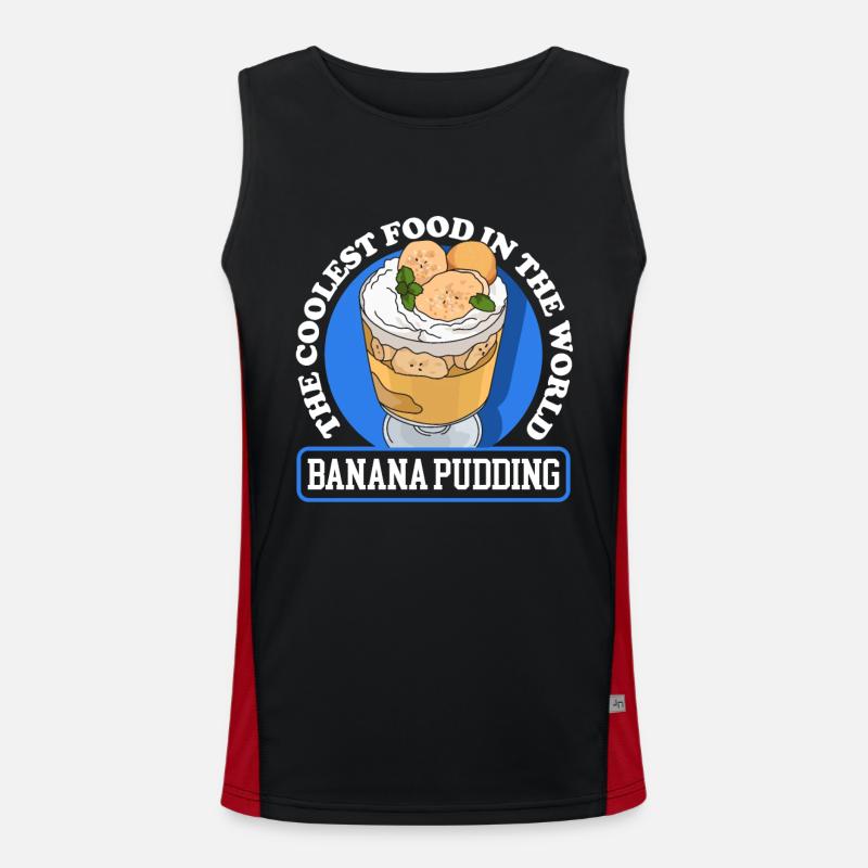 Bananenpudding Bananen Pudding Geschenk Funktionelles Kontrast-Tank Top für Männer 
