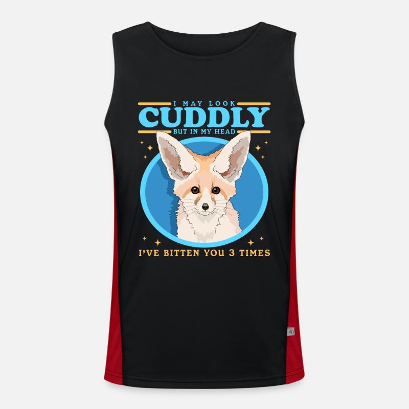 Fennec Cute Foxes Desert Foxes Gifts Men's Functional Contrast Tank Top 