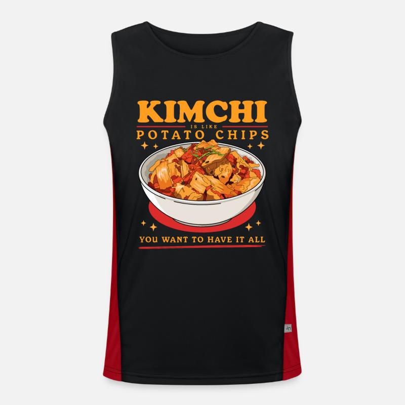 Kimchi Plat coréen Kimchi Cadeau Débardeur respirant contrasté Homme 
