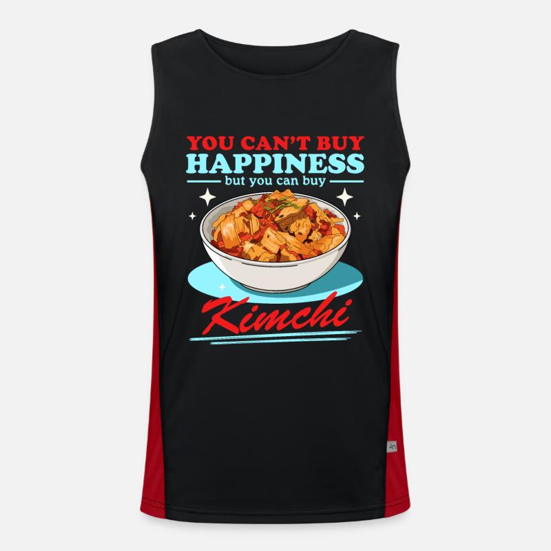 Kimchi Cuisine coréenne Kimchi Cadeau Débardeur respirant contrasté Homme 
