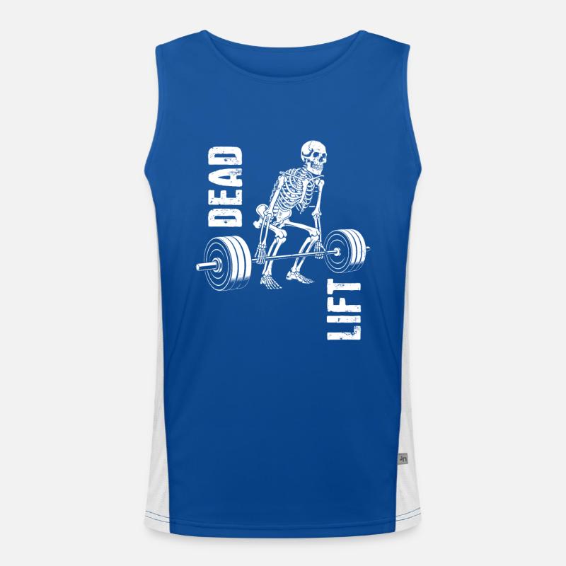 Skeleton, Deadlift, Weight Training, Training Men's Functional Contrast Tank Top 