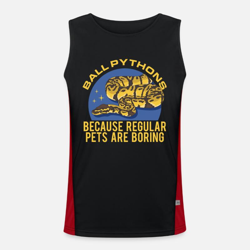 Königspython Schlangen Python Geschenk Funktionelles Kontrast-Tank Top für Männer 