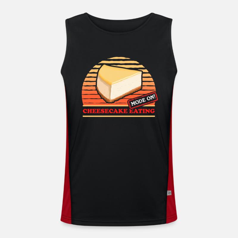 Cheesecake Cheesecake Curd Cake Gift Men's Functional Contrast Tank Top 