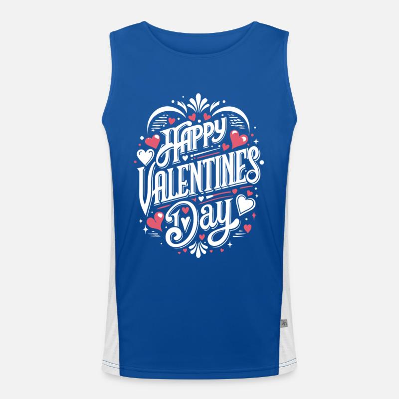 Joyeuse Saint-Valentin - Amour - Cadeau Débardeur respirant contrasté Homme 