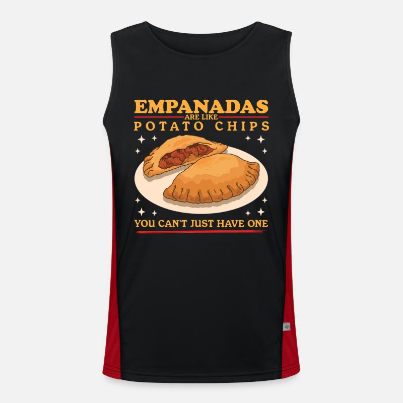 Empanada Empanadas Dumpling Gifts Men's Functional Contrast Tank Top 