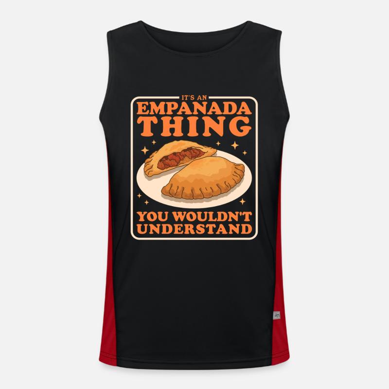 Empanadas Dumpling Empanada Cadeaux Débardeur respirant contrasté Homme 