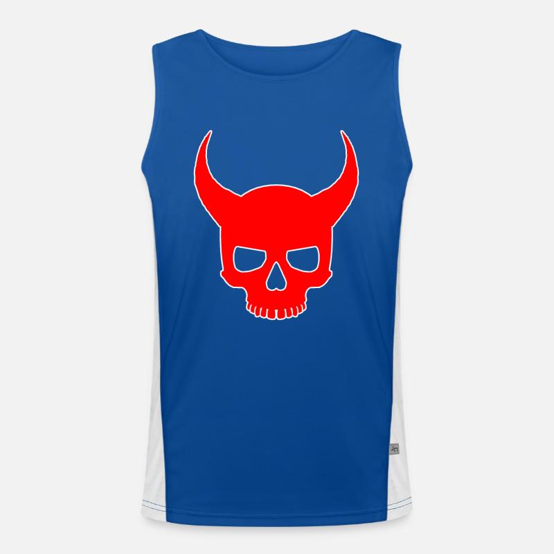 Devil Skull Men's Functional Contrast Tank Top 