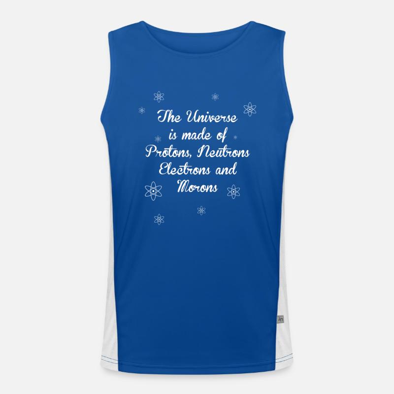 COOL FUNNY SPEECH PHYSICS CHEMISTRY SCIENCE Men's Functional Contrast Tank Top 