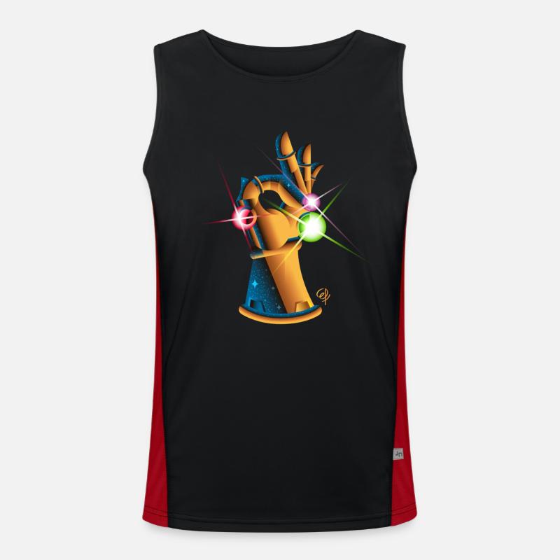 Infinity Gauntlet Game Men's Functional Contrast Tank Top 