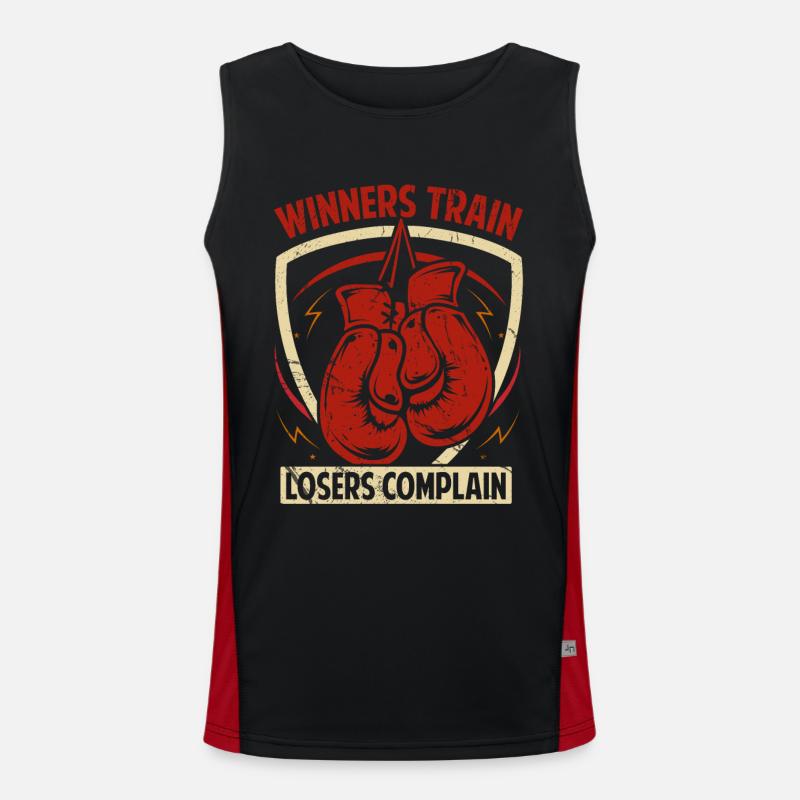 Winners train Losers Complain Men's Functional Contrast Tank Top 