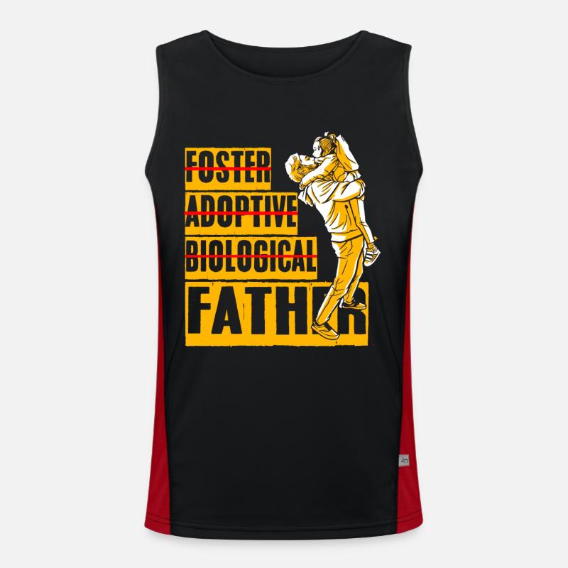 Vater und Tochter Funktionelles Kontrast-Tank Top für Männer 