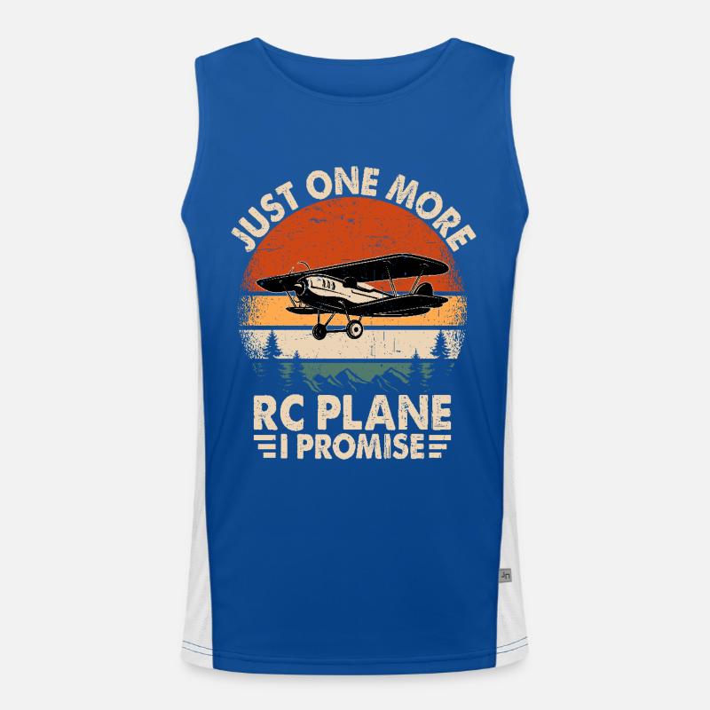 Nur noch ein RC-Flugzeug, versprochen Funktionelles Kontrast-Tank Top für Männer 