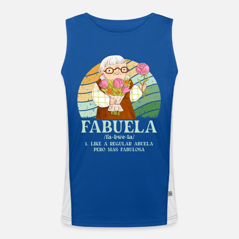 Fabuela Funktionelles Kontrast-Tank Top für Männer 