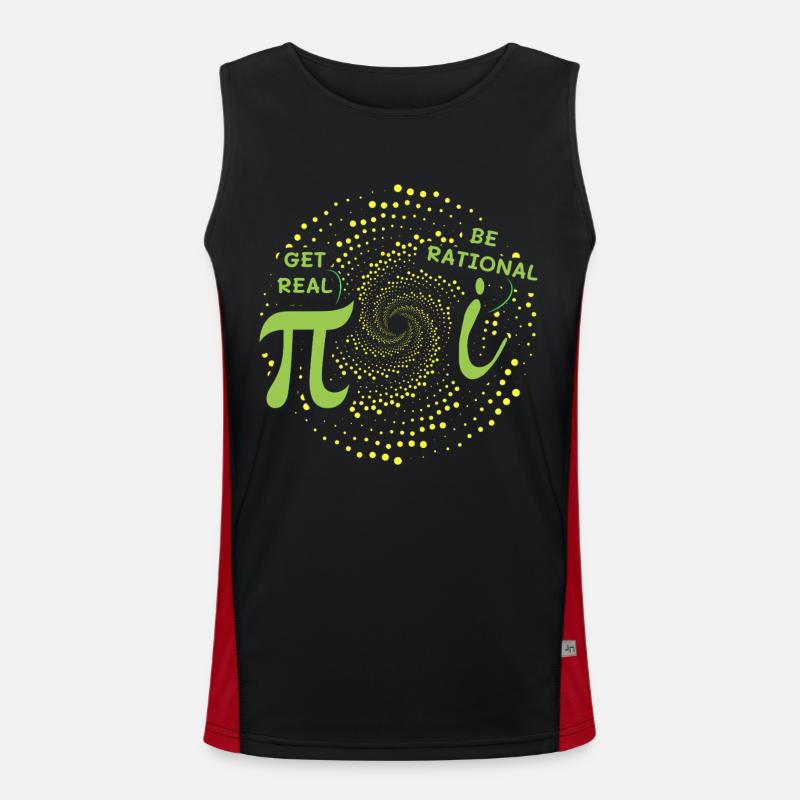 Realistisch werden vs. rational sein Funktionelles Kontrast-Tank Top für Männer 