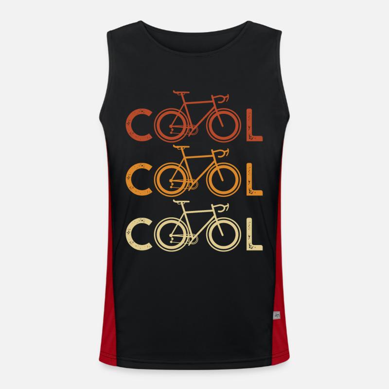 cool vélo cyclistes sport velos cool Débardeur respirant contrasté Homme 