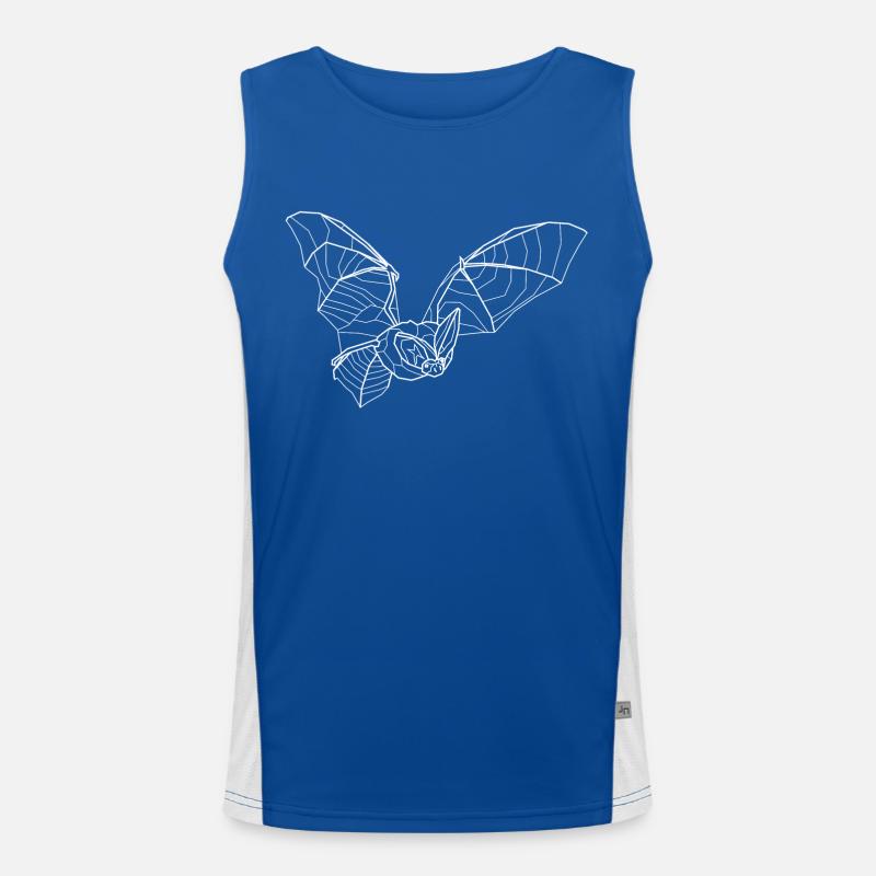 Long-eared bat white Men's Functional Contrast Tank Top 