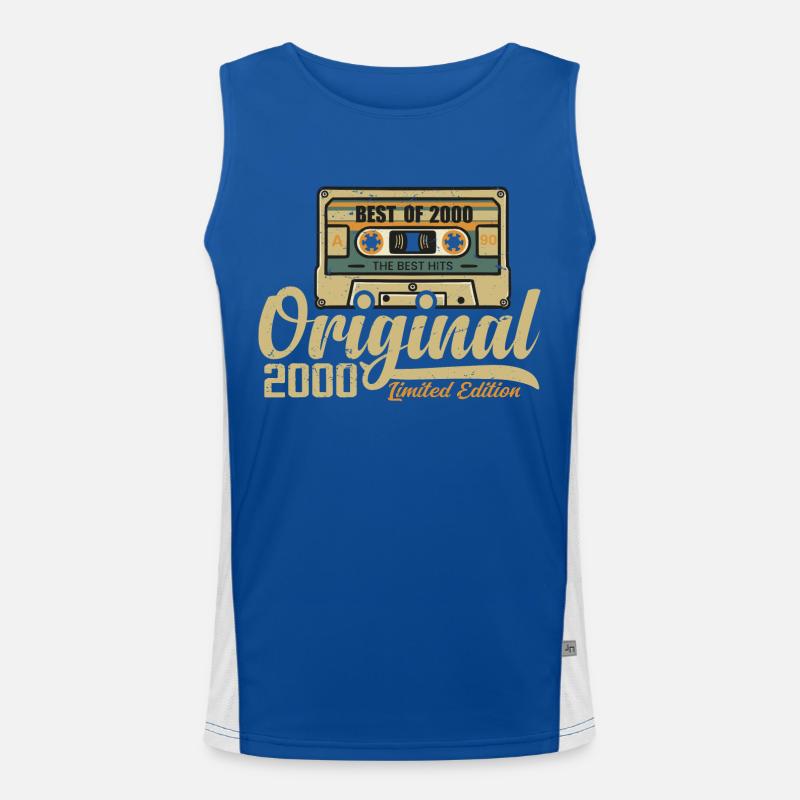 Original 2000 Vintage - 2000 Geburtstagsgeschenk Funktionelles Kontrast-Tank Top für Männer 