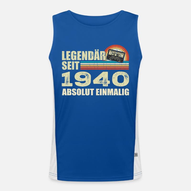 Legendary since 1940 - absolutely unique Men's Functional Contrast Tank Top 