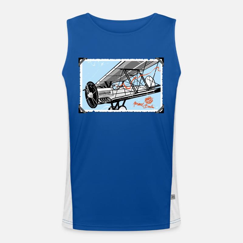 double decker Men's Functional Contrast Tank Top 