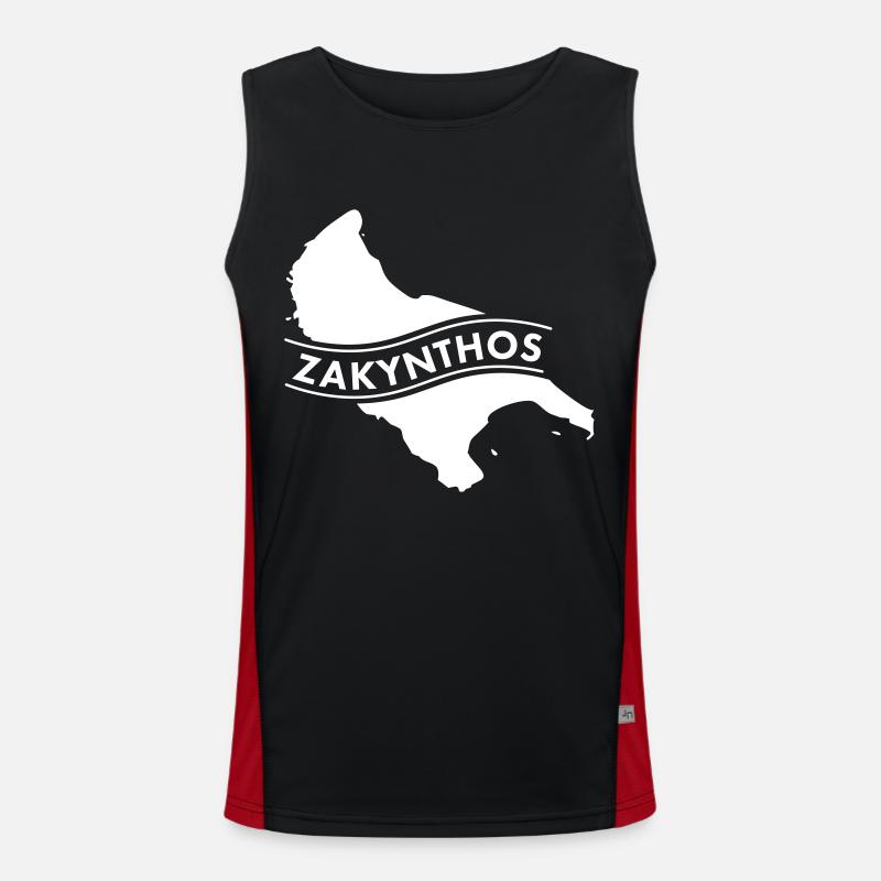 Zakynthos Funktionelles Kontrast-Tank Top für Männer 