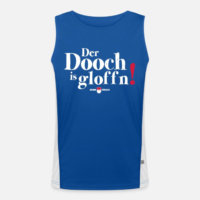 Der Dooch is gloffn! Funktionelles Kontrast-Tank Top für Männer 