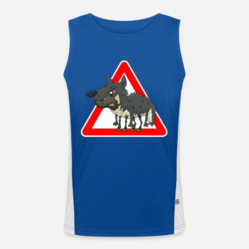 Schaf Wolf Funktionelles Kontrast-Tank Top für Männer 