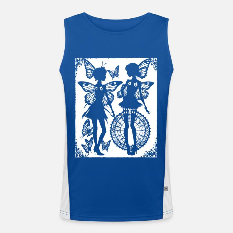 Fairycore Ästhetik Skelett Fee Goth Gothic G Funktionelles Kontrast-Tank Top für Männer 