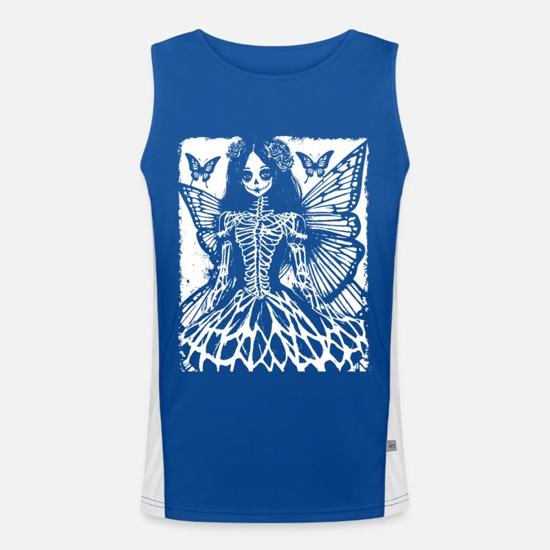 Fairycore Aesthetics Skeleton Fairy Goth Gothic G Men's Functional Contrast Tank Top 