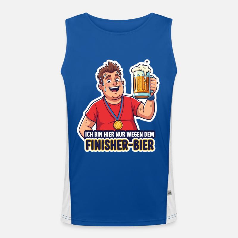 Finisher-Bier Funktionelles Kontrast-Tank Top für Männer 
