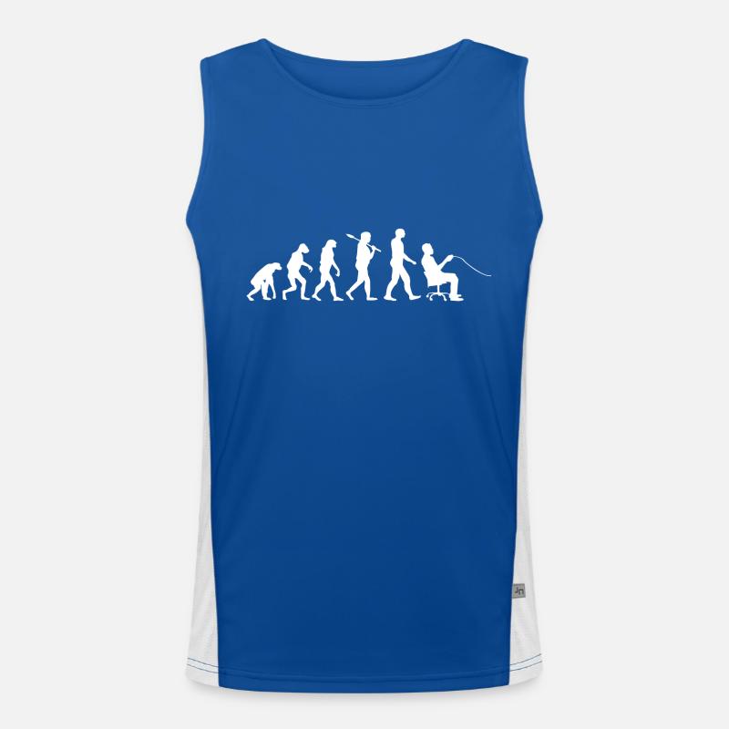 Gamer Evolution Shirt· Videospiele · Computer Funktionelles Kontrast-Tank Top für Männer 
