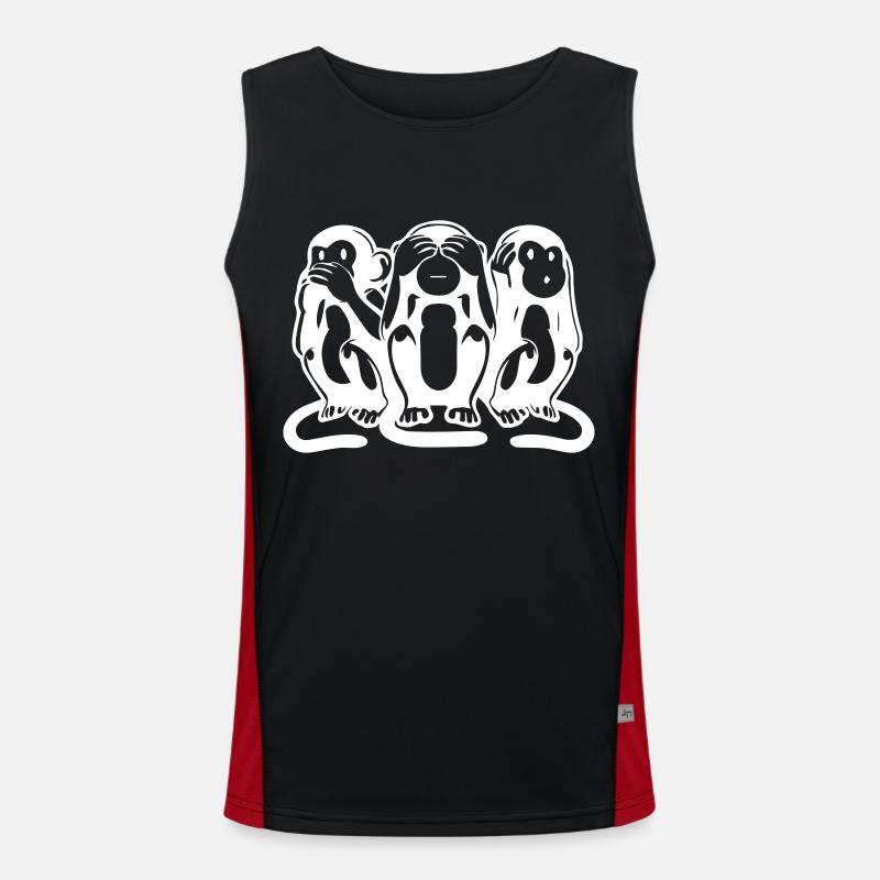 The 3 monkeys Men's Functional Contrast Tank Top 