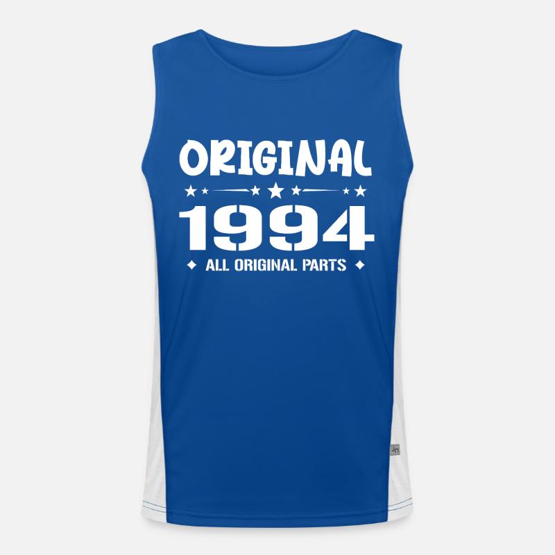 Né en 1994, Cadeau Anniversaire 1994 Original 1994 Funktionelles Kontrast-Tank Top für Männer 