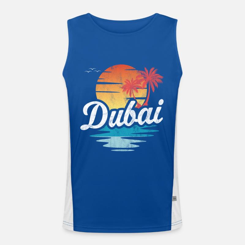 Plage de Dubaï Débardeur respirant contrasté Homme 
