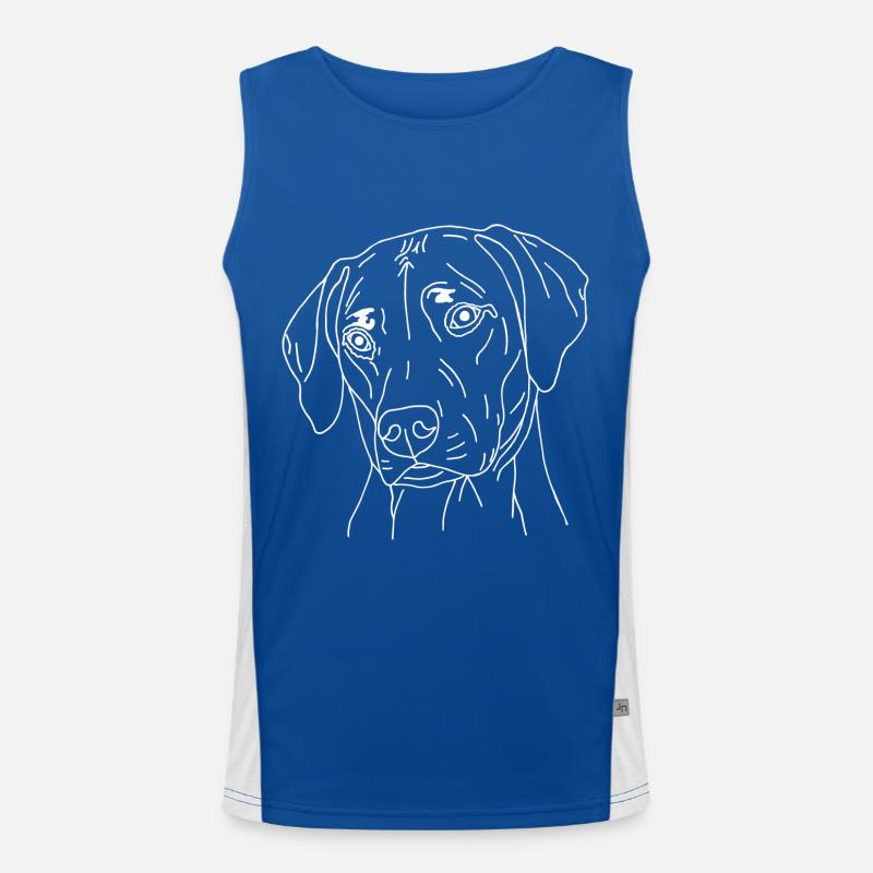 Rhodesian Ridgeback Funktionelles Kontrast-Tank Top für Männer 