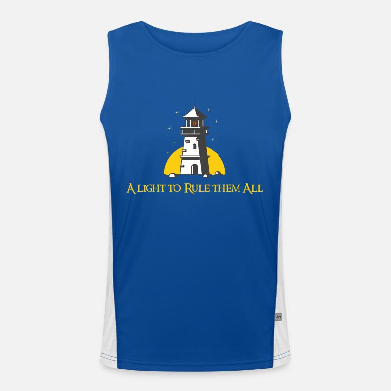 Ein Licht sie knechten (dunkel) Funktionelles Kontrast-Tank Top für Männer 