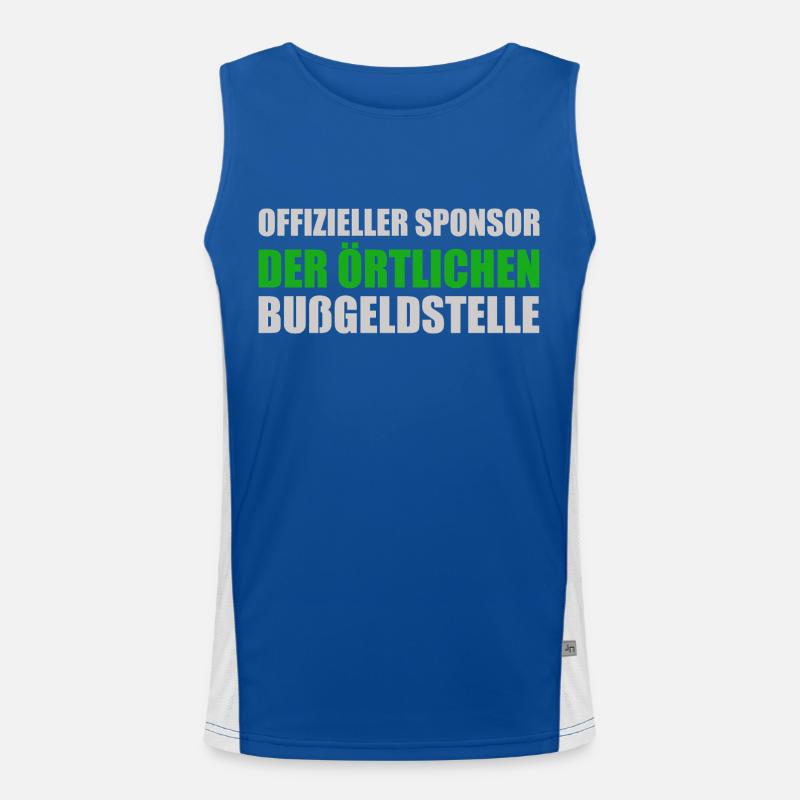 Offizieller Sponsor der Örtlichen Bußgeldstelle Funktionelles Kontrast-Tank Top für Männer 
