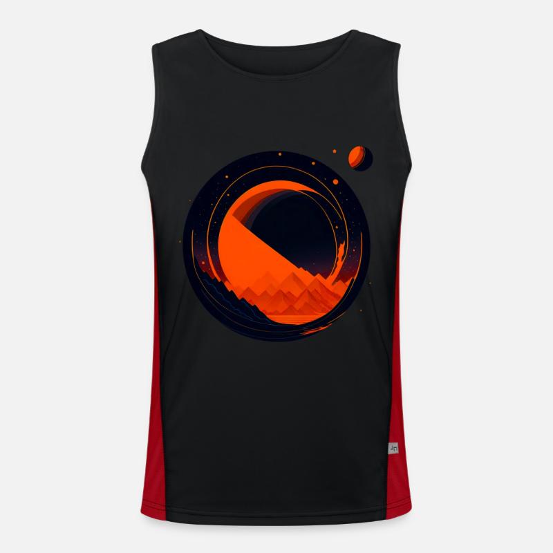 Space View / Mars 02 Funktionelles Kontrast-Tank Top für Männer 