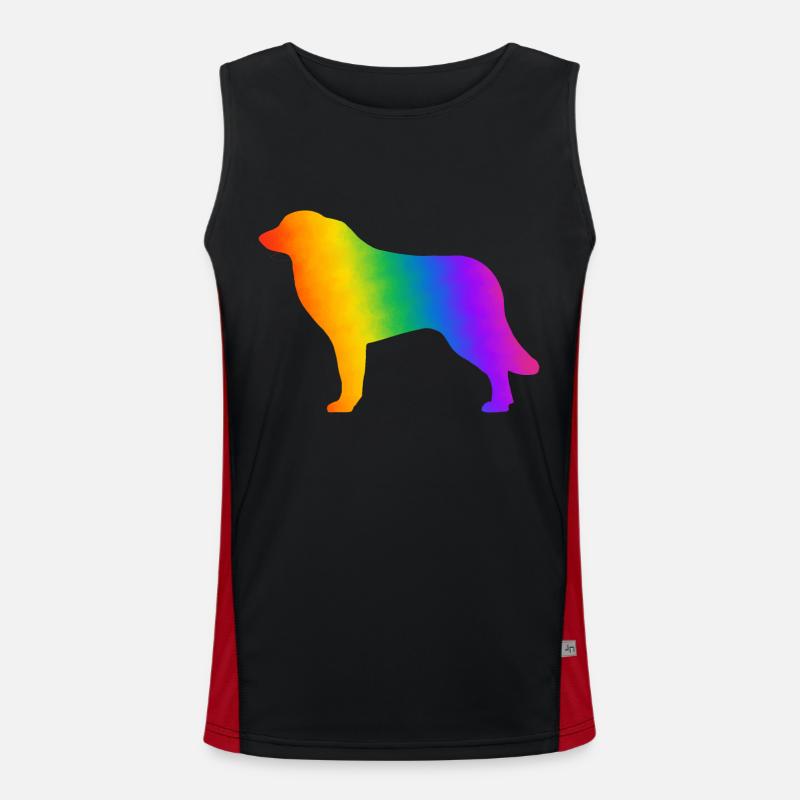 Pyrenäen-Sennenhund, vollständig anpassbar nach Wunsch Funktionelles Kontrast-Tank Top für Männer 