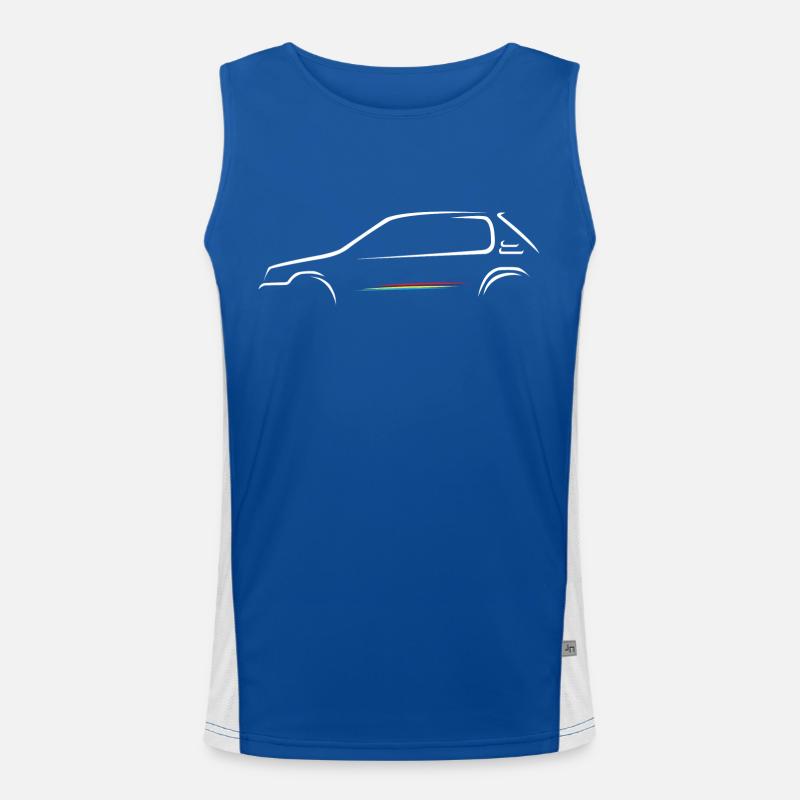 Sketch 205 rally Men's Functional Contrast Tank Top 