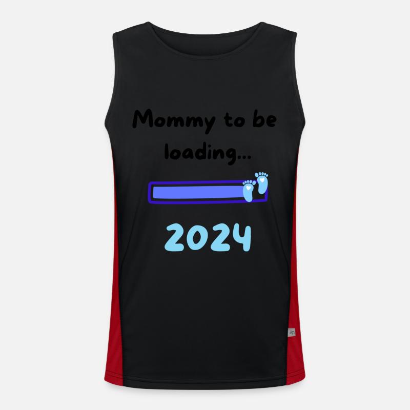 Mommy loading 2024 Boy Funktionelles Kontrast-Tank Top für Männer 
