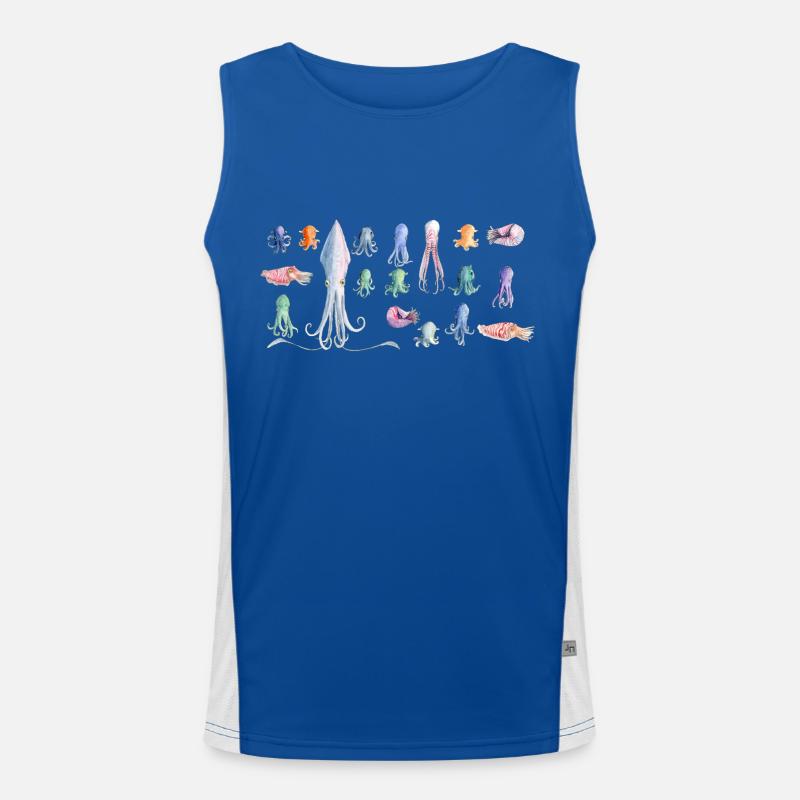 Oktopus rapport Funktionelles Kontrast-Tank Top für Männer 