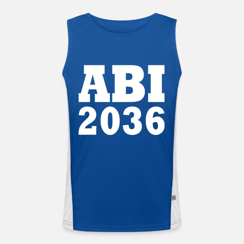 Abi 2036 Funktionelles Kontrast-Tank Top für Männer 