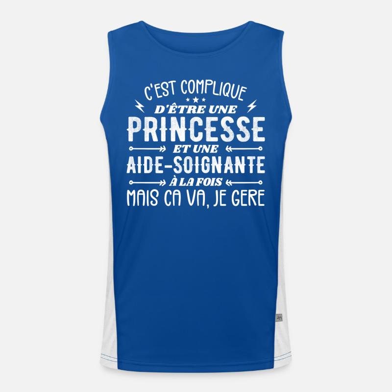 Prinzessin und Pflegerin Funktionelles Kontrast-Tank Top für Männer 