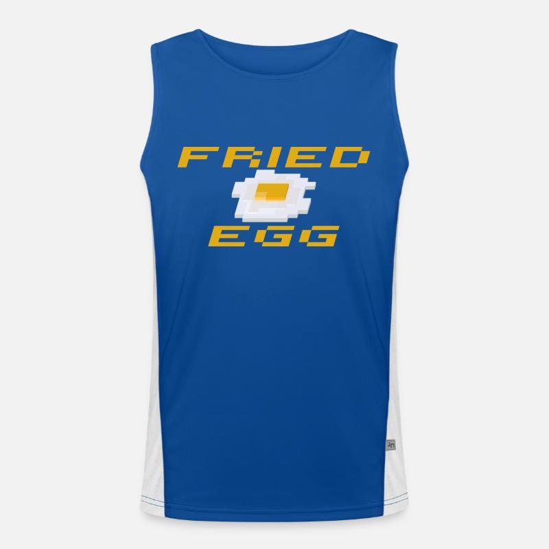 SBDesigns - Fried Egg / Fried Egg Men's Functional Contrast Tank Top 