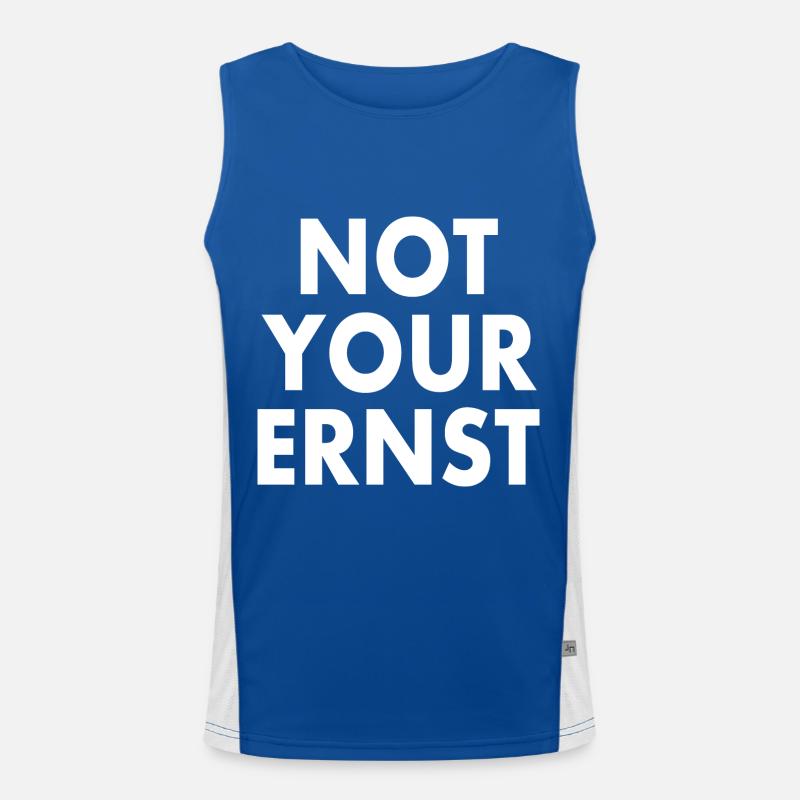 Not your ernst Funktionelles Kontrast-Tank Top für Männer 