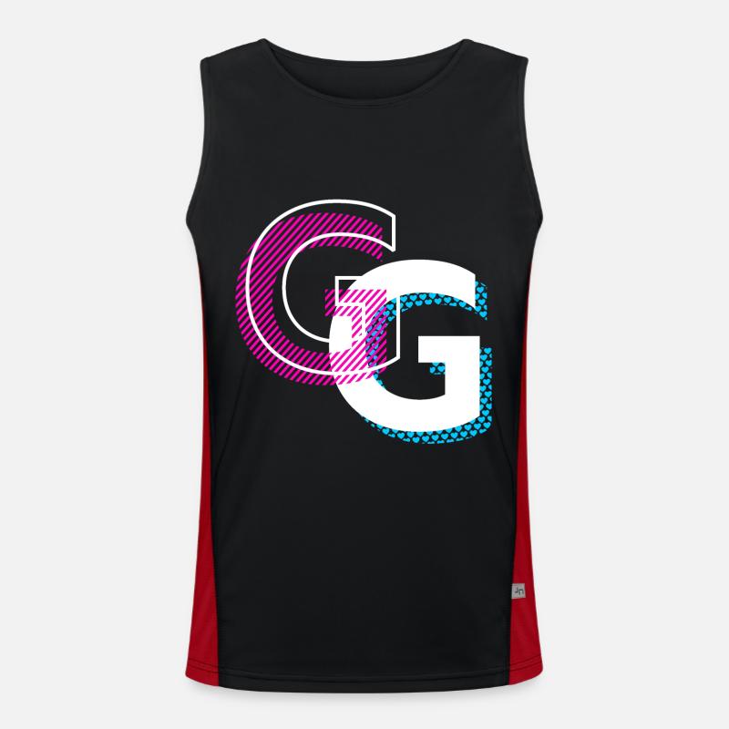 Cadeau Graffiti G Design Débardeur respirant contrasté Homme 