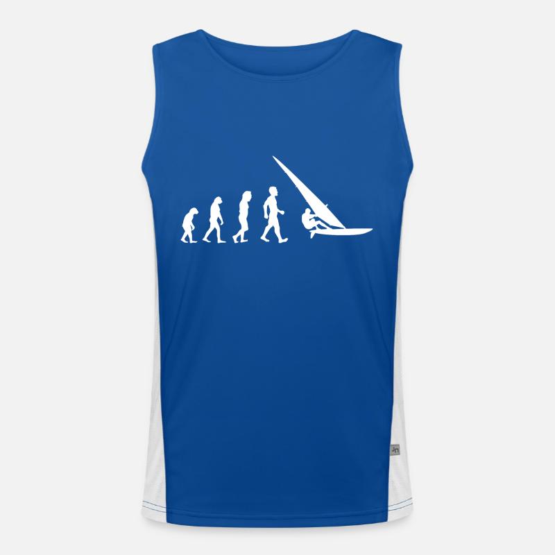 Evolution surfeurs de planche à voile cadeaux véliplanchiste Débardeur respirant contrasté Homme 