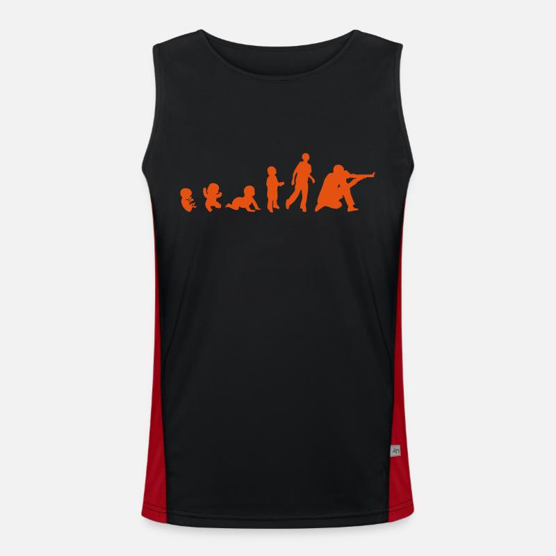 evolution tir sportif shooting1 Débardeur respirant contrasté Homme 