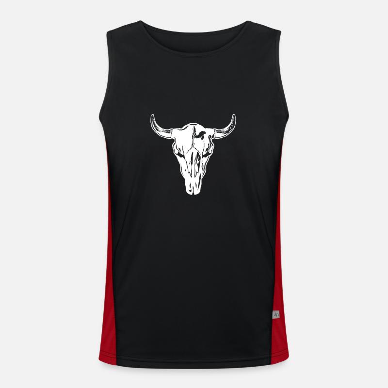 Wild west logo Men's Functional Contrast Tank Top 