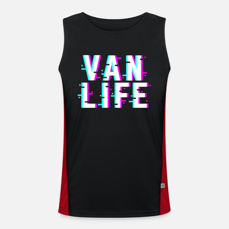 Van Life Camper Van Men's Functional Contrast Tank Top 